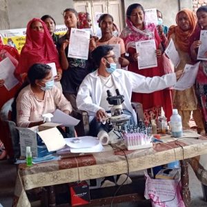 Organizing Free Blood Test Camp