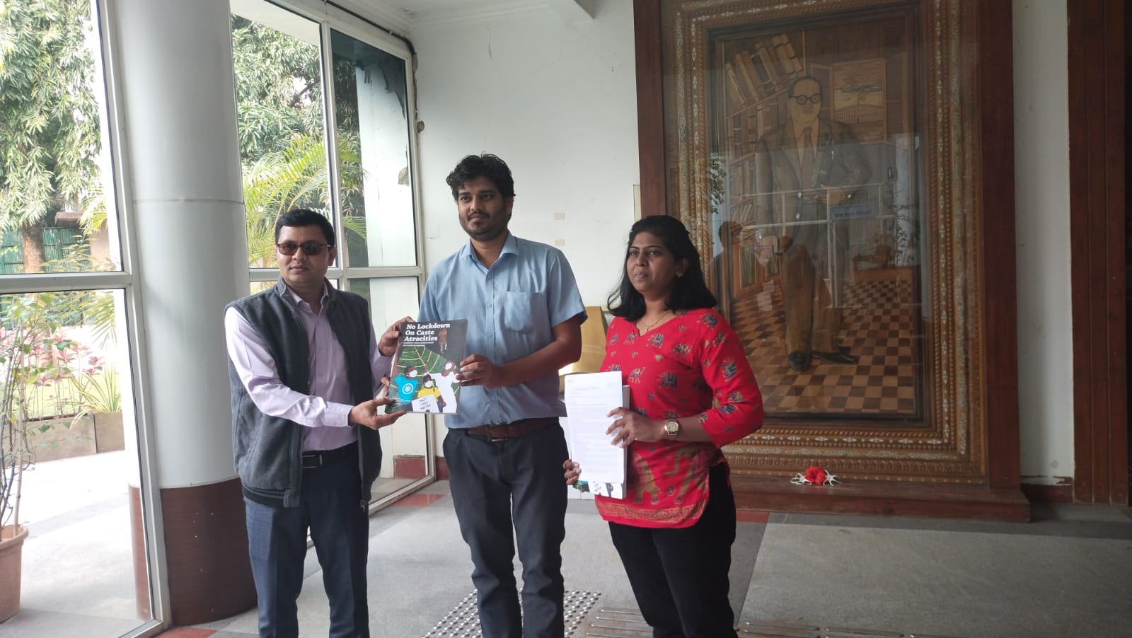 Read more about the article Book Distribution No Lockdown On Caste Atrocities